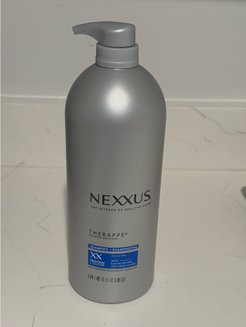 Nexx Therappe Silver Bottle Shampoo - Silver Finish
